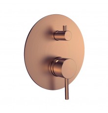 AQM8803BC Встраиваемый смеситель на 2 потр. в комплекте с внутр. частью, медь шлифованная AQM8803BC