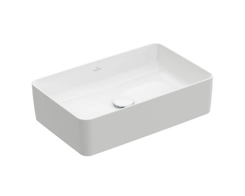 VilleroyBoch Collaro Раковина накладная 56х36х14.5см., без отв., цвет: альпийский белый. 4A205601