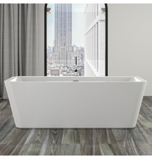 Knief Mood Ванна отдельностоящая 180х80х60см., с щелевым переливом, c комплектом крепления к полу, цвет: белый глянцевый. 0100-285