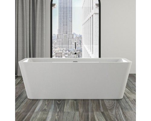 Knief Mood Ванна отдельностоящая 180х80х60см., с щелевым переливом, c комплектом крепления к полу, цвет: белый глянцевый. 0100-285