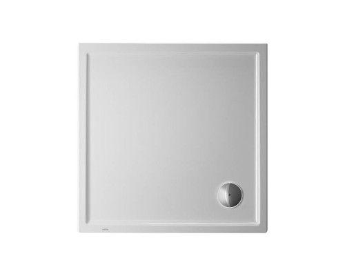 Duravit Starck Slimline Поддон акриловый квадратный 100x100х5см., d:9см., цвет: белый. 720116000000000