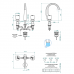 THG Pomme cristal clair satineacute; Смеситель для раковины, 3 отв., цвет: хром. A42-A02-151