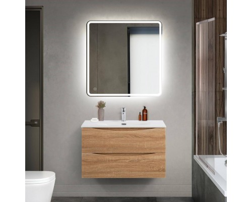 Мебель для ванной комнаты BelBagno Marino-cer-mini 80 подвесная, rovere bianco