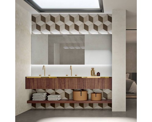 Oasis Eden Композиция №4 Комплект мебели подвесная 71.2х52.5см., цвет: Walnut Carved/белый/золото. Oasis Eden Композиция №4 Комплект мебели подвесная 71.2х52.5см., цвет: Walnut Carved/белый/золото.