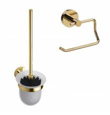 Набор Держатель Bemeta Brilo 161112042 gold polished + Ершик 161113017 полированное золото