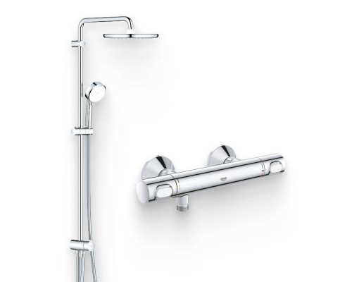 Душевой комплект Термостат Grohe Grohtherm 34793000 для душа + Стойка Tempesta Cosmopolitan System 250 26675000