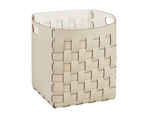 ADJ Корзинка Bottega, 35x35xH40 см., цвет: панна котта/белый. 1047.16/10 ADJ Корзинка Bottega, 35x35xH40 см., цвет: панна котта/белый. 1047.16/10