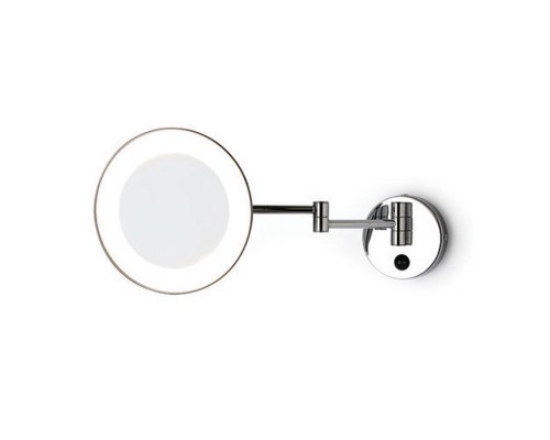 Bertocci Specchi Зеркало косметические, настенное круглое зеркало с LED-подсветкой,выключателем,3-кратное увеличение, цвет: хром. 188 6215 0000 Bertocci Specchi Зеркало косметические, настенное круглое зеркало с LED-подсветкой,выключателем,3-кратное увеличение, цвет: хром. 188 6215 0000