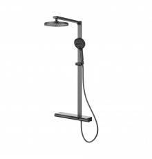 Душевая стойка Vincea Aspire VSFS-4AS1GM с изливом, вороненая сталь
