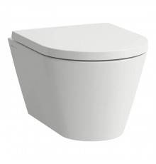 Laufen Kartell Унитаз подвесной 49x37x28.5см, укороченный, безободковый, цвет: белый. 8.2033.3.000.000.1