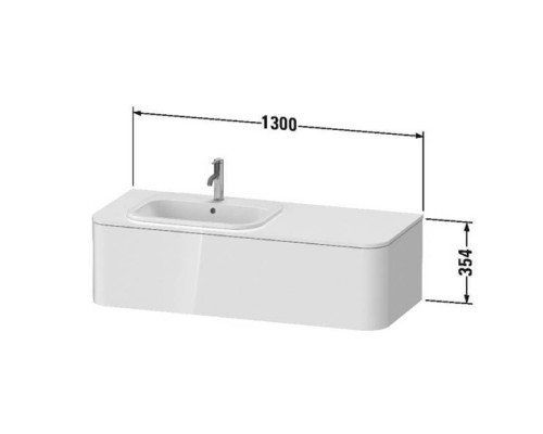 Duravit Happy D.2 Plus Тумба подвесная 130x55x35.4см, с раковиной и 2 ящиками, SX, цвет: stone grey satin matt. 0483600000, HP4952L9292, HP031KL8080 Duravit Happy D.2 Plus Тумба подвесная 130x55x35.4см, с раковиной и 2 ящиками, SX, цвет: stone grey satin matt. 0483600000, HP4952L9292, HP031KL8080