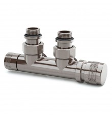 Узел нижнего подключения SR Rubinetterie угловой 1/2 х3/4 Е Никель матовый (правый) 0681-1500NSE0