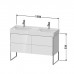 Duravit XSquare База напольная 118.4x46x73.1см с раковиной, 4 ящика, цвет: глянцевый белый. XS445602222, 23531200141