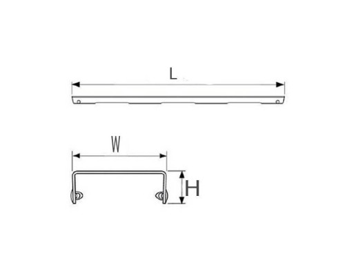 TECE drainline, cтеклянная панель: 1500 мм, стекло чёрное. 601592
