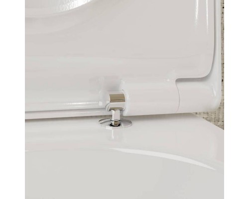Hansgrohe EluPura Original S Сиденье для унитаза, с микролифтом, с верхним креплением, цвет: белый. 60148450 Hansgrohe EluPura Original S Сиденье для унитаза, с микролифтом, с верхним креплением, цвет: белый. 60148450