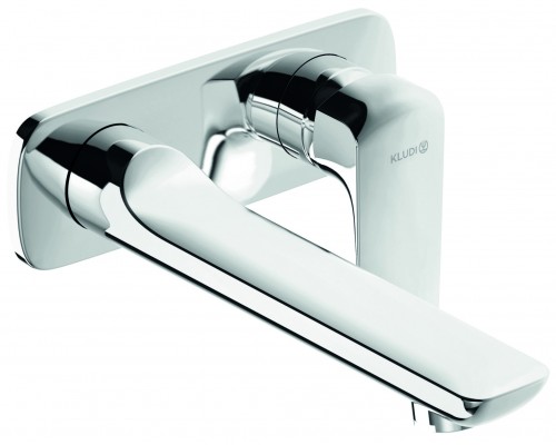 Kludi 41 245 0575 Ameo Смеситель для раковины 235 мм, настен., на 2 отв. (внешняя монт. часть) 412450575