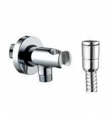 Bossini Alexa-Brass Гигиенический душ с держателем и шлангом 125см., цвет: хром. C69005B.030