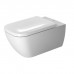 Duravit Happy D.2 Rimless Унитаз подвесной без смывного края, с вертикальным смывом, вкл. крепление Durafix, 36.5x62см, Цвет: Белый. 2550090000