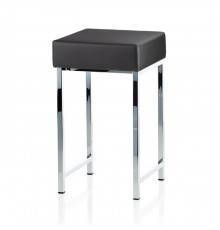 Decor Walther DW 64 Табурет 30x30x52cм, напольный, цвет: хром / черный. 0502805