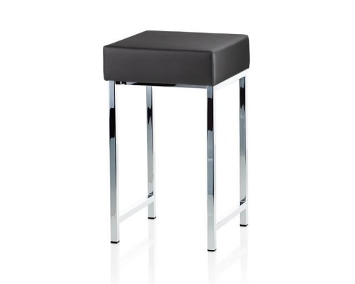 Decor Walther DW 64 Табурет 30x30x52cм, напольный, цвет: хром / черный. 0502805