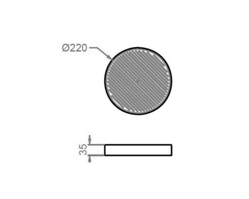 Artceram Cartesio Мыльница d22см., настольная, керамическая, цвет: розовый глянцевый. CAC002 33 00