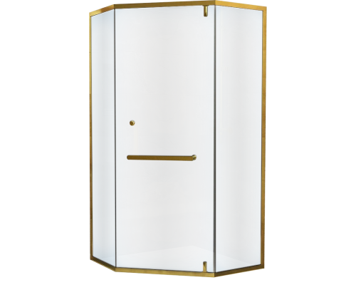 Душевой уголок RGW Hotel HO-084-Gb, 90x90 профиль золото брашированное, стекло матовое
