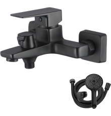Смеситель для ванны с душем WesnaArt Narcis NAR06-310BL-25201 черный