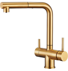 Смеситель для кухни Emar Steel ЕСВ 7017 golden