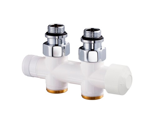 Узел нижнего подключения термостатический SR Rubinetterie прямой 1/2 х3/4 Е Белый 0686-1500VCEA