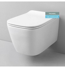 Artceram A16 Унитаз 36х52см., подвесной, saniglaze, с креплениями, цвет: белый матовый. ASV006 05 00