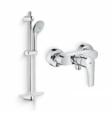 Душевой комплект Смеситель для душа Grohe Eurosmart 33555003 + Гарнитур Euphoria 110 Massage 27231001