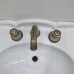 DevonDevon Excelsior Swan Смеситель для раковины на 3 отверстия, цвет: античная латунь. EXC-SW101OTS