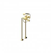 THG CORVAIR FIOR DI BOSCO Смеситель для ванны напольный, с ручным душем и шлангом 1500 мм., цвет: полированное золото. U8K-F01-13CS