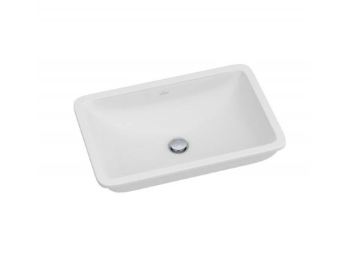 VilleroyBoch LoopFriends Раковина встраиваемая 61.5x38см, под столешницу, с переливом, цвет: альпийский белый. 61632001
