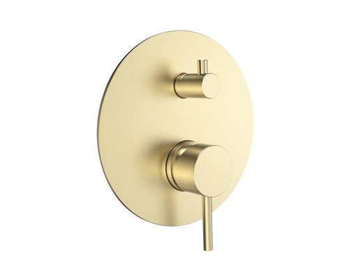 AQM8803BG Встраиваемый смеситель на 2 потр. в комплекте с внутр. частью, золото шлифованное AQM8803BG