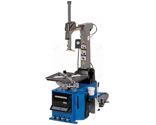 Станок шиномонтажный 380V автомат, 2х скор, стол с накладками, синий NORDBERG 4642(B)