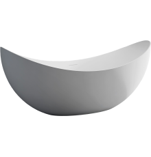 Акриловая ванна Abber AB9333 180x80 см, отдельностоящая, овальная, с каркасом, со сливом-переливом