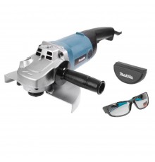 Машина шлифовальная угловая Makita 9069 + очки защитные Makita PGW-180110/CLEAR