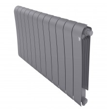 Радиатор биметаллический Royal Thermo Infinity 500 VR80 12 секций, нижнее подключение, silver satin