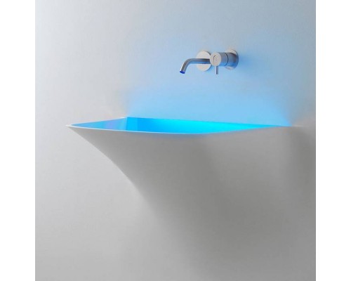 Antonio Lupi Soffio Раковина 86х56х77.5 см, без отв., с Led подсветкой, цвет: белый. SOFFIOL