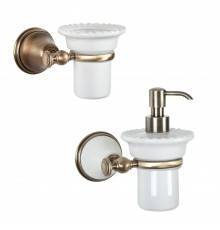 Набор Стакан Tiffany World Harmony TWHA109br + Дозатор TWHA108bi/br