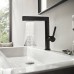 Hansgrohe Finoris Смеситель для раковины, 1 отв., с донным клапаном Push-Open, цвет: черный матовый. 76063670