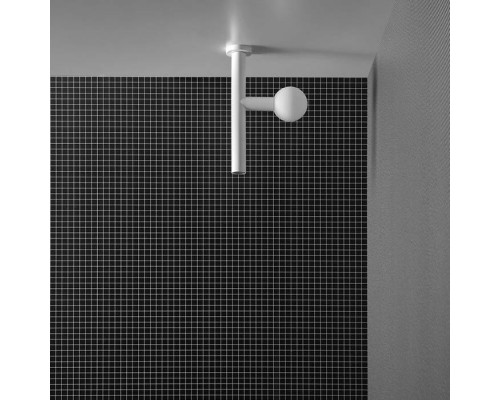 Antonio Lupi Apollo Верхний душ Oslash;45 мм., с LED подсветкой, потолочный монтаж, цвет: белый матовый. APOLLO3.2/606