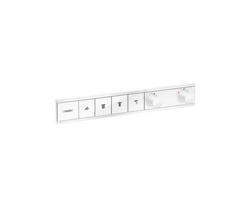 Hansgrohe RainSelect Термостат для душа, 4 источника, внешняя часть, цвет: белый матовый. 15382700 Hansgrohe RainSelect Термостат для душа, 4 источника, внешняя часть, цвет: белый матовый. 15382700