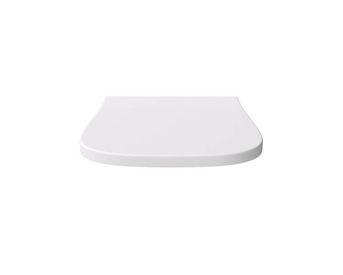 Alice Wunder Сиденье с крышкой для унитаза Wunder, с микролифтом, цвет: белый матовый/хром. MC4509S