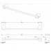 Decor Walther Black Stone HTE60 Полотенцедержатель 60см, подвесной, цвет: черный матовый / хром. 0975264