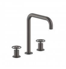 Fantini Fontane Bianche Смеситель для раковины, 3 отв., цвет: Matt Gun Metal PVD. 47 P5 P007W