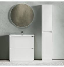 Мебель для ванной комнаты Sancos Libra Floor 80 белый глянец, белая раковина CN7005