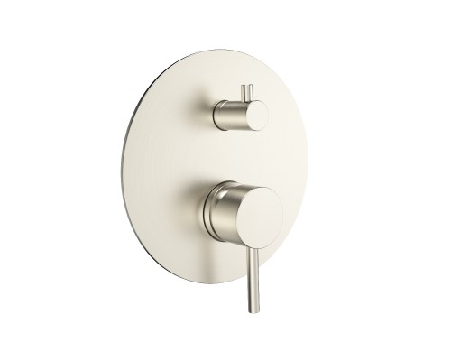 AQM8803BN Встраиваемый смеситель на 2 потр. в комплекте с внутр. частью, никель шлифованный AQM8803BN