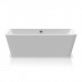 Knief Mood Ванна отдельностоящая 180х80х60см., с щелевым переливом, c комплектом крепления к полу, цвет: белый глянцевый. 0100-285